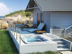 Зимний Spa бассейн Jacuzzi Lodge М Hydro + Blower